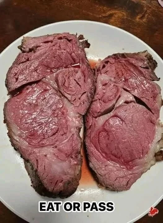 Succulent prime rib roast cooked to perfection with herbs and seasoning.