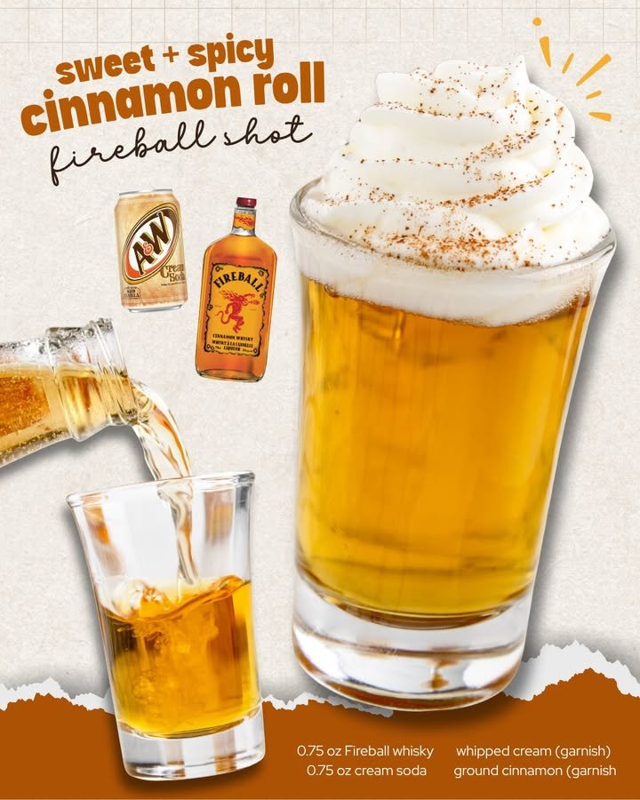 Cinnamon Roll Fireball Shot