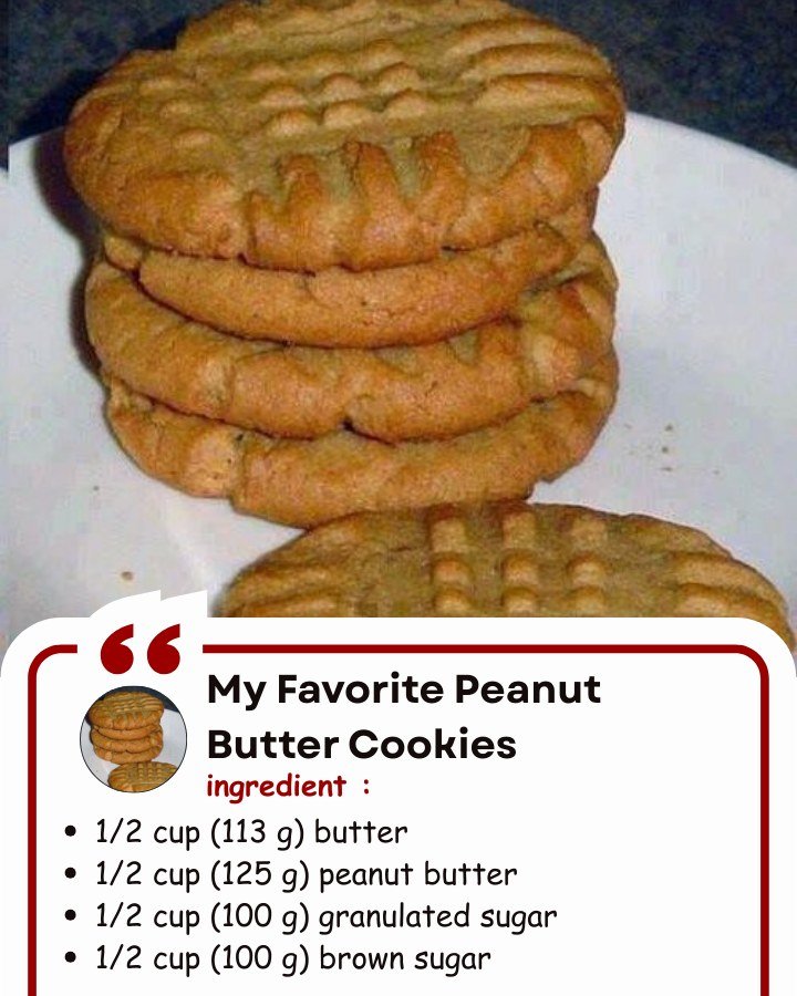My Favorite Peanut Butter Cookies