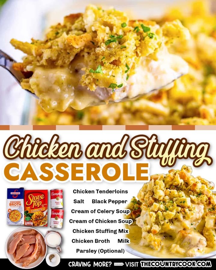 Chicken and Stuffing Casserole