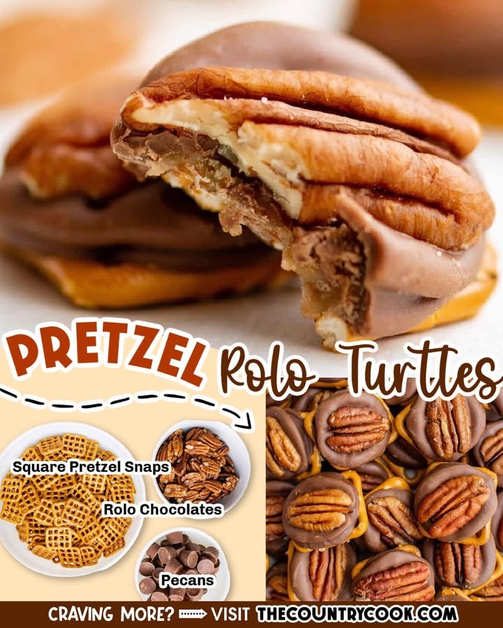Pretzel Rolo Turtles