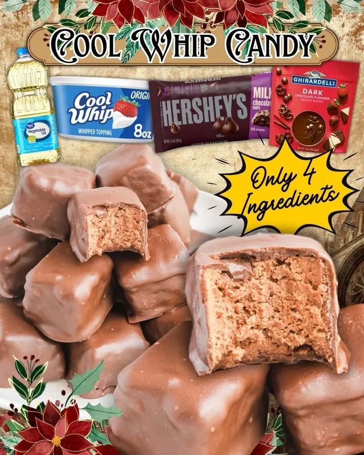 Delicious homemade Cool Whip Candy dessert on a colorful plate.