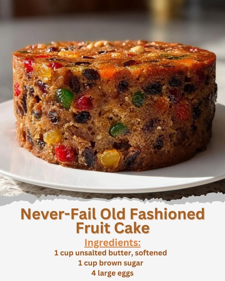 Never-Fail Old Fashioned Fruit Cake