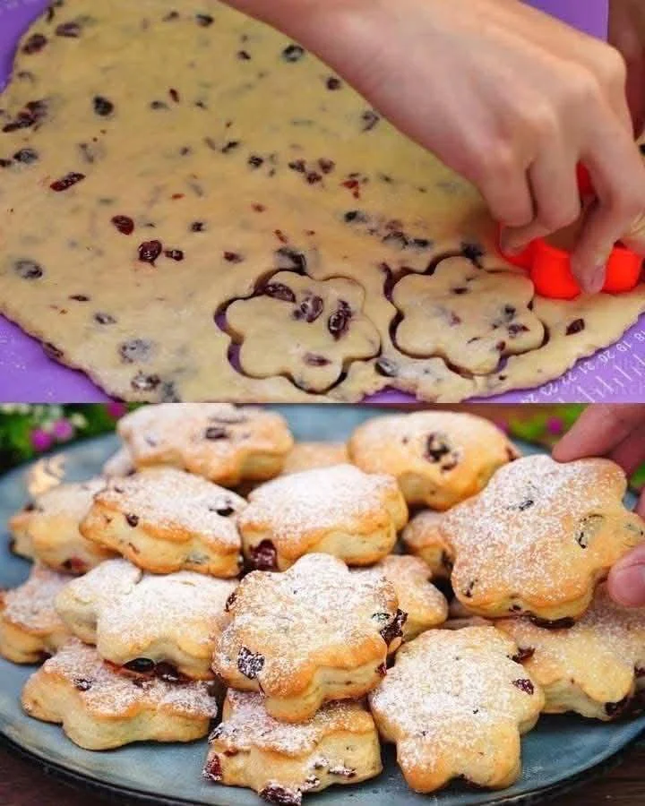 Biscuiți rapizi și simpli cu smântână acră proaspătă