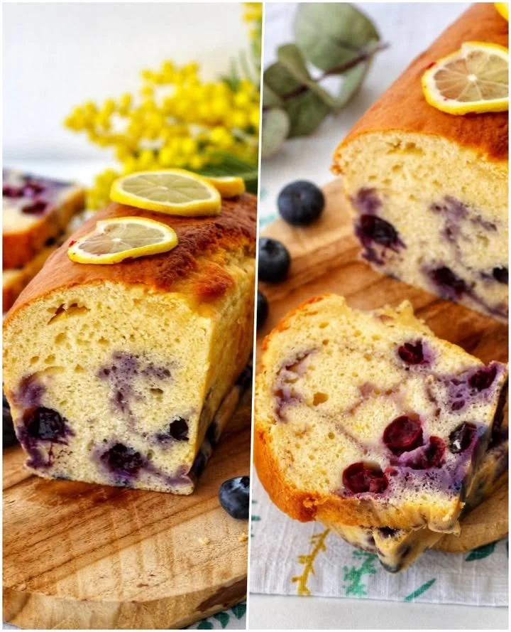 Chec cu afine și lămâie proaspete, desert delicios și aromat