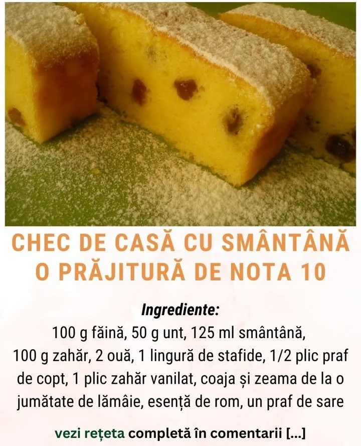Chec de casă cu smântână