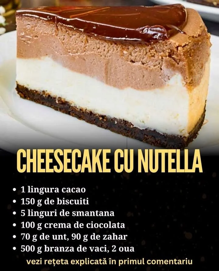 Cheesecake cremos cu Nutella