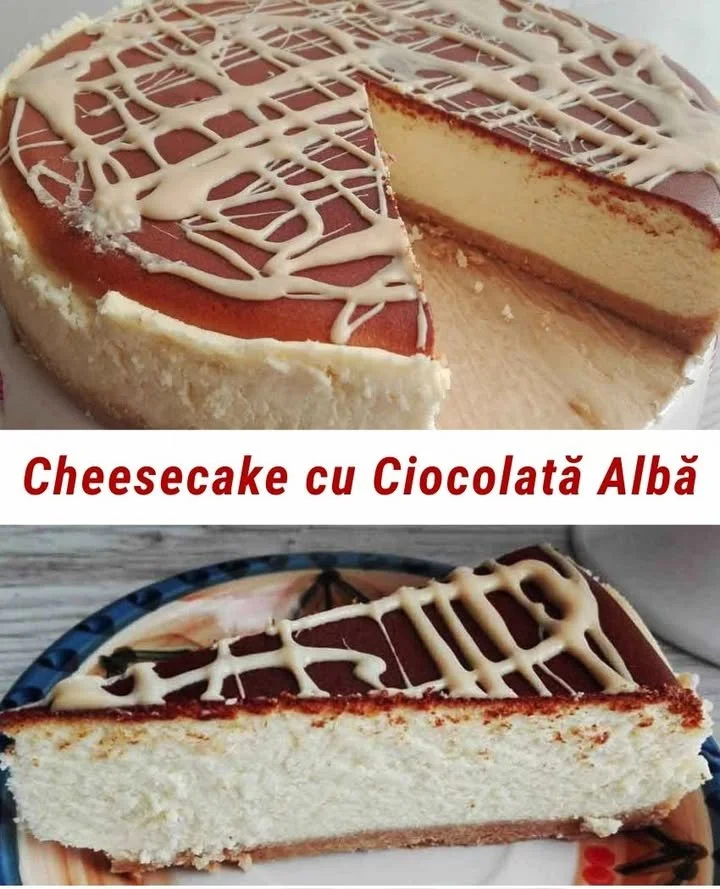 Cheesecake cu Ciocolată Albă