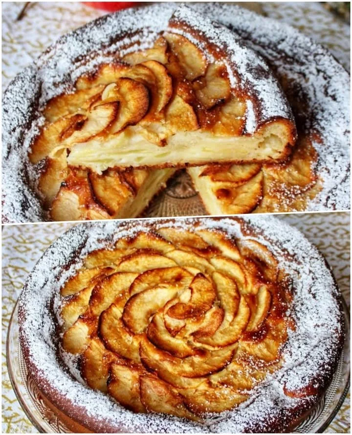 Prăjitură cu mascarpone și mere Prăjitură cu mascarpone și mere, un desert cremos și delicios