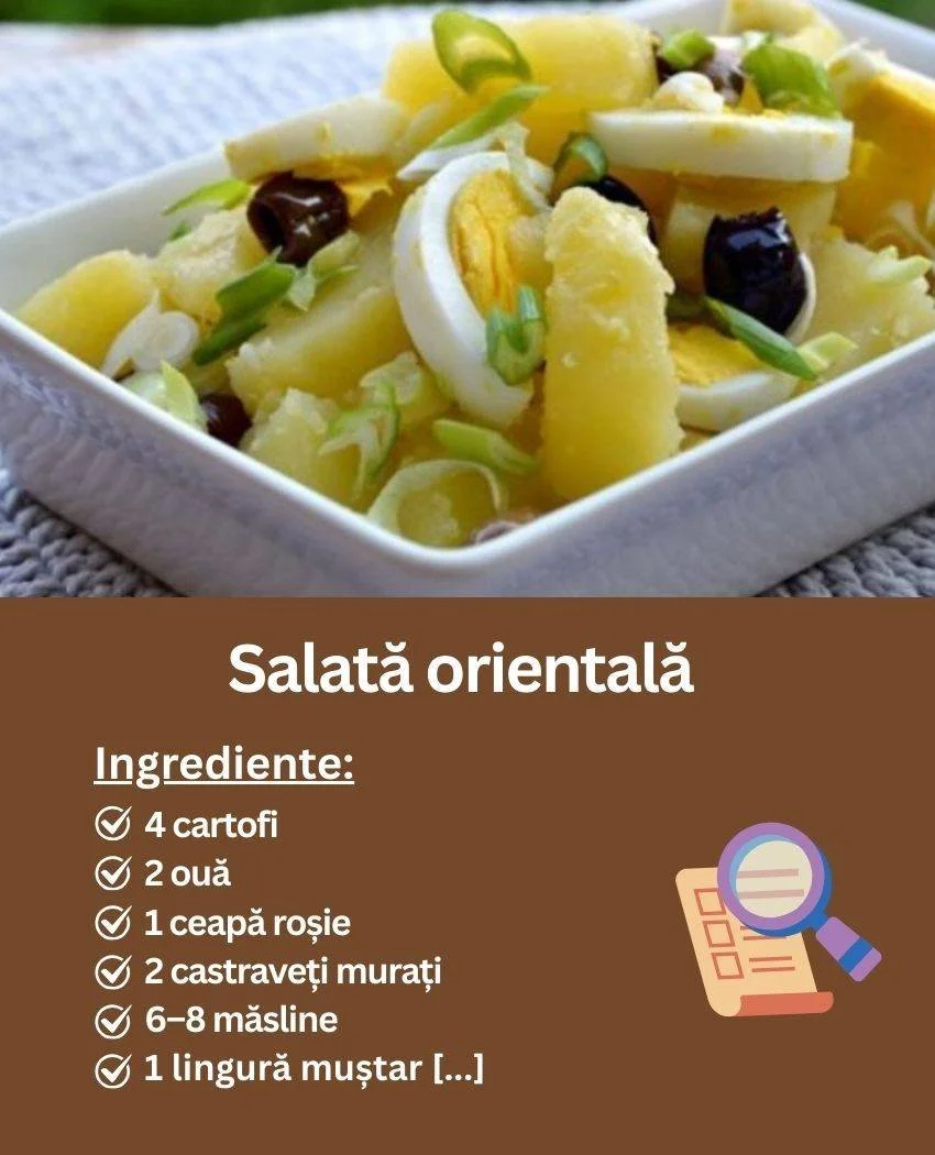 Salată orientală colorată cu legume proaspete și dressing aromat